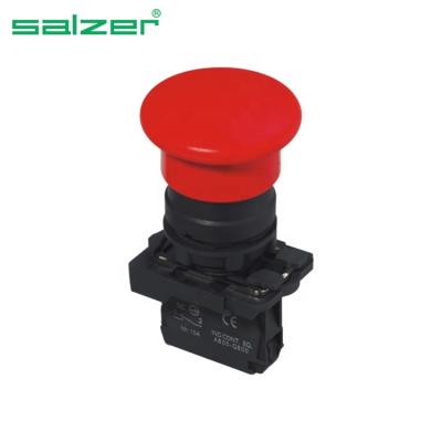 China Salzer Mushroom Self-Return Push Button Switch SA22-AC42 OR Dia.40mm (TUV, CE and CB Approved) SA22-AC42 Red Emergency Stop for sale