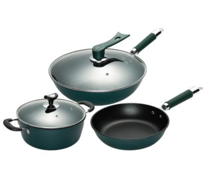 China Sustainable Basics Non-Stick Cookware Set Pots and Pans for sale