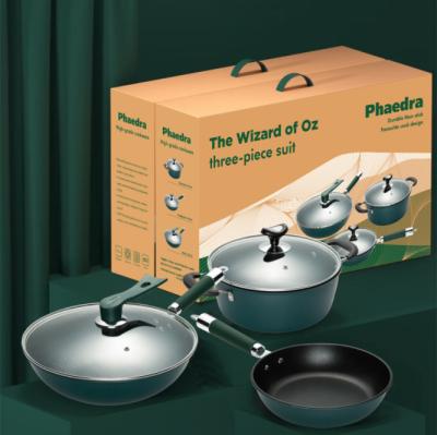 China Sustainable Customized Logo Home Cookware Non-Stick Sets For Baking for sale