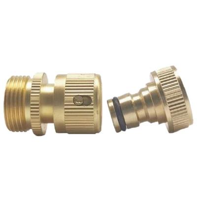 China Hot Sale Aluminum Garden Hose Tube Fitting Brass Connector for sale