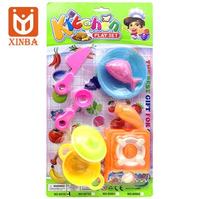 China Plastic Hot Sale Children Tableware Kids Kitchen Toy Play Set Learning Educational Toys Pretend Play Cooking Kitchen Toy Sets for sale