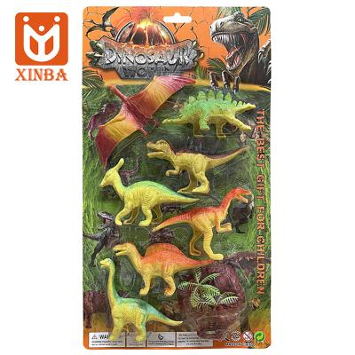 China Plastic Hot Sale Children Dinosaurios De Juguete Plastic Animal Toy Set Realistic Dinosaur Play Set For Kids for sale