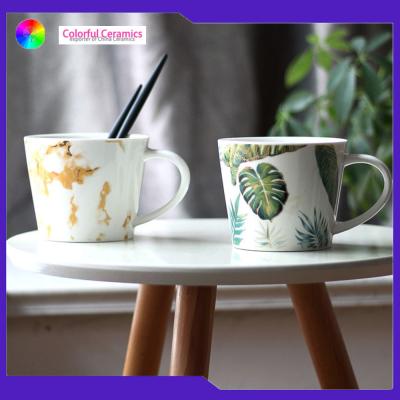 China vogue widemouthed ceramic coffee mug custom printing logo mugs big volume mug for sale