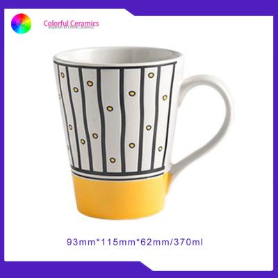 China personalized kids mugs ceramic mugs stone ware handprinting V mug coffee mug cups кружка для кофе купить for sale