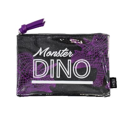 China Schools & Offices ITS A047200415AA Unique Dinosaur Design Pencil Case Zipper Glitter Pencil Bag for sale