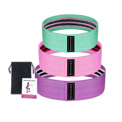 China 3 Piece Set Exercise Equipment Custom Printed Latex Resistance Bands Blue: 76*8cm for sale