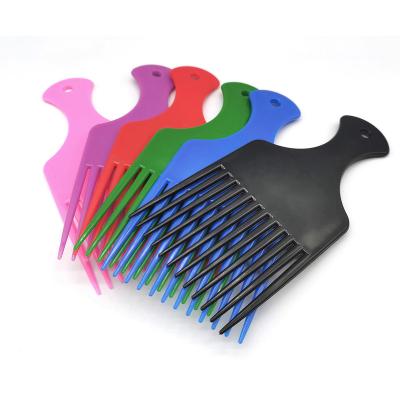 China home & Barber Private Label Customized Wide Tooth Hair Supplies Plastic Afro Picking Combs Attachment Set For Detangling Bulk Wholesale for sale