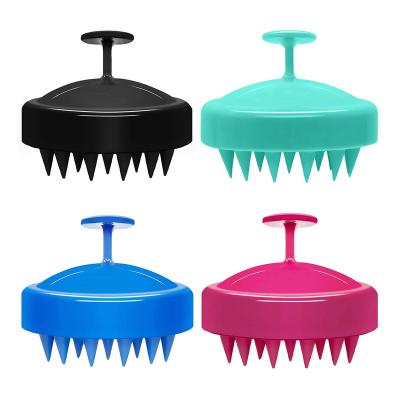 China Wholesale Waterproof Washing Brush Silicone Hair Shower Hair Scalp Massager Head Shampoo Brush For Hair Growth for sale