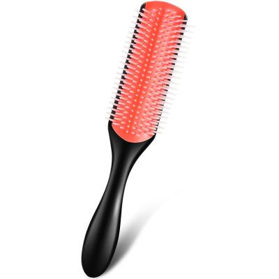 China Waterproof Custom Denman Bristle Detangle Curly Hair Brush Comb Hairbrush Set For Women Hair Makers for sale