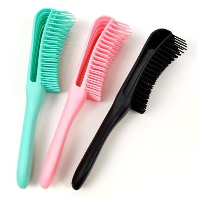 China Private label plastic flexible wet hair fast shipping detangling brush detangler for women packaging wholesale for sale