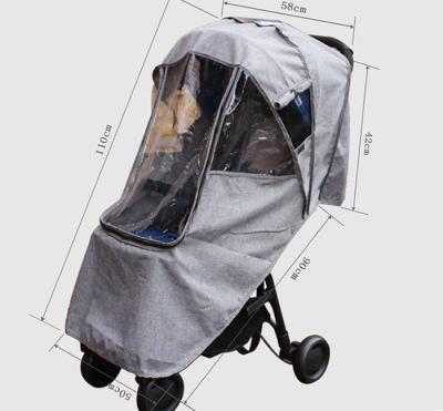 China Baby Stroller Rainproof Waterproof Breathable Rain Cover for sale