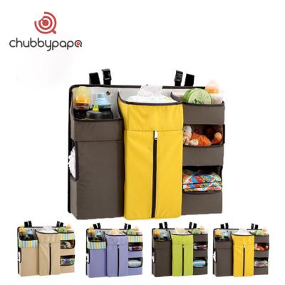 China Multi-Function Viable Nursery Diaper Organizer Portable Diapers Baby Hanging Bag Storage for sale