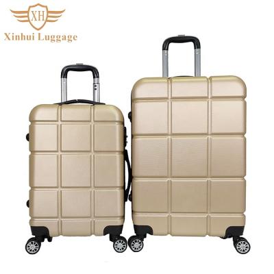 China ABS Customized cabin ABS luggage suitcase carry-on travel hard shell trolley suitcase set of 3 for sale