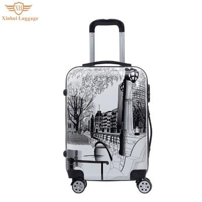 China Stylish Custom Factory Made ABS Shape Travel Bag Plastic Luggage Bag for sale