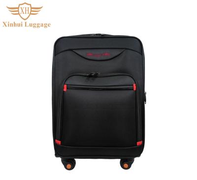 China Cheap Nylon/Polyester 600D Polyester Spinner Wheel Luggage Set 3 Pcs Lightweight Soft EVA Trolley Luggage for sale