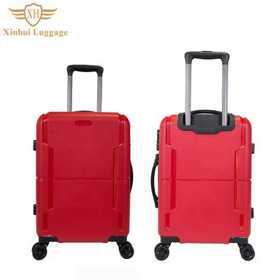 China Wholesale Long Distance Travel Trolley Luggage Hard Shell Custom Travel PP Luggage for sale