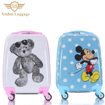 China PC Factory Price Customized Various Cartoon Characters Kids Suitcase Child Luggage Bags for sale