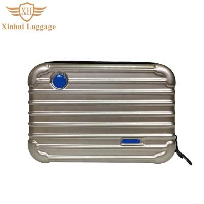 China High Quality Fashion Traveling Carry On Cosmetic Case ABS PC Waterproof Hard Shell ABS Cosmetic Wash Case for sale