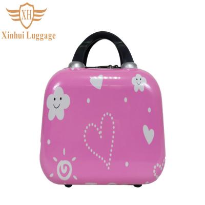 China Cute Children's Fashion Makeup Bag Cartoon Travel Fashion Portable Suitcase Cosmetic Case Gift for sale