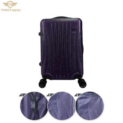 China Custom Wholesale 20 Long Distance Travel 24 28 Inch Large Purple Suitcase Travel Luggage for sale