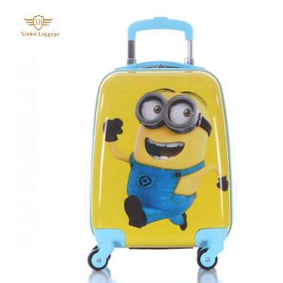 China PC Children 4 Wheels Cartoon Suitcases Kids Trolley Luggage Bag for sale