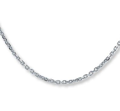 China CLASSIC LENGTH 18-INCH NECKLACE 925 SILVER CABLE CHAIN ​​STERLING SILVER CHAIN ​​NECKLACE for sale