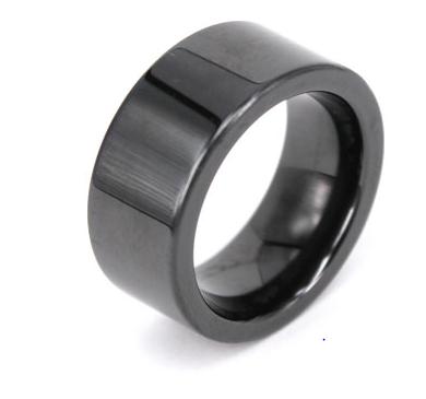 China 12mm Big CLASSIC Men Ring Customized Ceramic Ring Big Toe Thumb Ring Black Ceramic Jewelry From vlink for sale