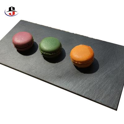 China JS-BY125 Panel Cutting Board Cheese Board Dinner Dish Natural Stone Slate Sustainable Sale for sale