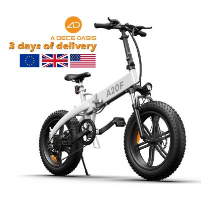 China EU USA UK Warehouse Dropshipping A20 Door To Door Folding Full Suspension Fat Tire Urban Road Bike ebike for sale