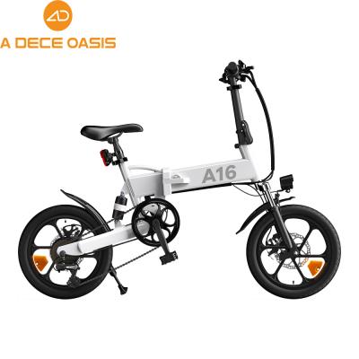 China US UK PL INA Warehouse A16 350W 36V Folding eBike Electric Bicycle Electric Bike Dirt Bike for Mountain City Adult Foldable Bike for sale