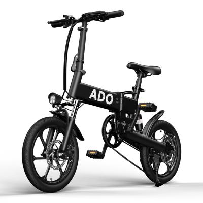 China 2021 China Factory Standard Low Price Adult 350W 36V 7.8AH 16Inch ADO A16 Portable Electric Bicycle for sale