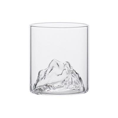 China Retro Minimalist Mountain View Water Cup Coffee Tea Cup Whiskey Mug Cocktail Glass Mug for sale