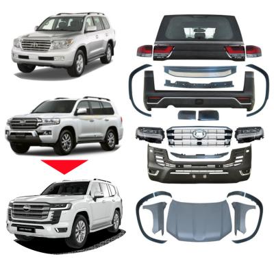 China New Product Luxury Upgrade FJ200 To LC300 Car Facelift Body Bumper Kit 2022 For Land Cruiser LC200 FJ200 2008-2020 for sale