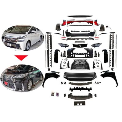 China Luxury Hot Selling MPV Retrofit VF 30 Upgrade To LM Style Front Bumper Facelift Body Kit For Toyota vellfire 2015-ON for sale