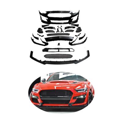 China Luxury Front Bumper Assembly Mustang Car Modification Facelift For 15-17 Ford Mustang Upgrade To GT500 for sale