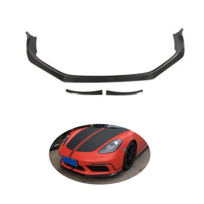 China Luxury Carbon Fiber 718 Front Lip High Strength Lightweight Heat Resistance For Porsche 718 2016-2018 for sale