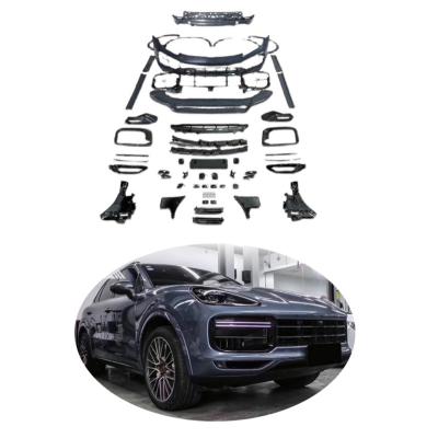 China Factory Direct Sales Style Luxury New Upgrade To Turbo Front Bumper Rear Bumper Rear Lip For Porsche Cayenne 9Y0 19-On for sale