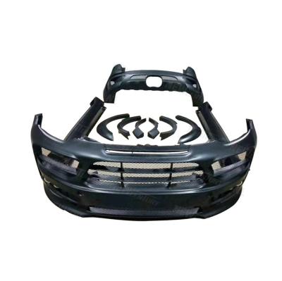 China HW Luxury High Performance Carbon Fiber Wide Body GOLD Bumper Facelift For Porsche Cayenne 958.2 15-18 for sale