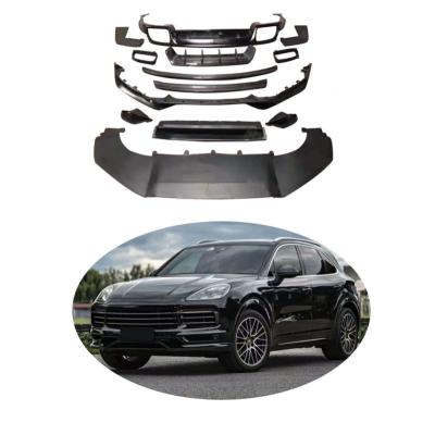 China HW Version Luxury Regular Update To Techart Style Small Trim Kit With Lips Front Rear Spoiler For New Porsche Cayenne for sale