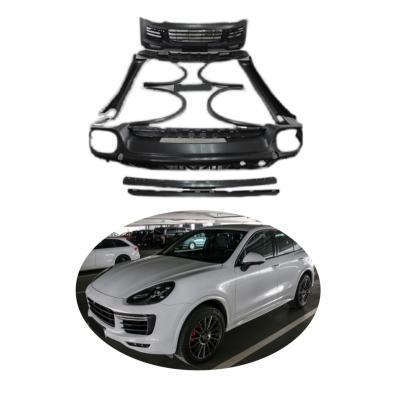 China HW Kit Luxury Bumper Upgrade To TURBO Style With GTS Bumper Light For Porsche Cayenne 958.2 15-18 for sale