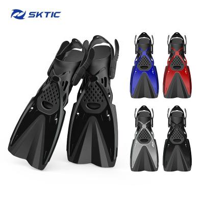 China Durable SKTIC Men Divers Swim Fins Full Foot Adult Snorkeling Training Pocket Fitted Fitness Women Diving Fins for sale