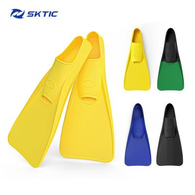 China Wholesale Durable SKTIC PP+ TOR Pure Yellow Long Blade Toe Spearfishing Fins Open Air Diving Waterproof Fins For Men And Women for sale