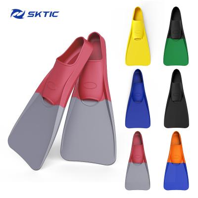 China SKTIC Soft Comfortable Underwater Fins Fillpers Durable Red Gray Snorkeling Snorkeling Fins for sale