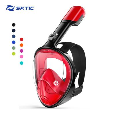 China 2021 Success 180 Full Face Wide Snorkel 180 Sight SKTIC Amazone Professional Diving Mask For Diving Swimming for sale