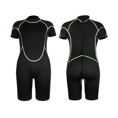 China Short Wetsuit Neoprene SKTIC 2022 Kids Customized Wetsuit 3mm Neoprene SBR Wetsuit Snorkeling Suit Yellow Green for sale