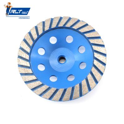 Κίνα The Cutting Effect Rlt FACTORY High Quality Diamond Cup Grinder Heavy Duty 4 Inch Turbo Concrete Diamond Grinding Cup Wheel For Angle Grinder προς πώληση