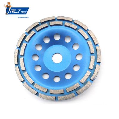 Cina Rlt Effect Cutting Tools Concrete Row Cup Grinding Wheel Custom Double Disc Diamond Grinding Cup Wheels For in vendita