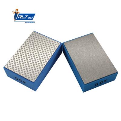 China Effect RLT Cut Tools Diamond Rectangular Dry Polishing Pad For Polishing Hand Diamond Marble And Granite Reticulate Pads Te koop