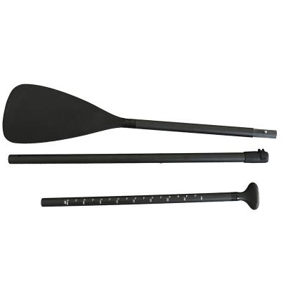 China Good Quality Mens Black Blade Adjustable 170-210cm Aluminum Paddles 3 Pieces Durable Stand Up Paddleboard SUP Paddle for sale