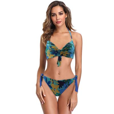 China Julysand Breathable Bikini Set Swimwear Adult Swimwear For Women Triangle Bikini for sale